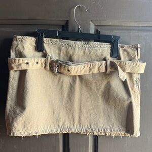 Zara Western Belted Mini Skirt